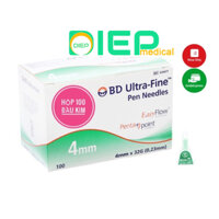 ✅ BD ULTRA - FINE (PEN NEEDLES) HỘP 100 ĐẦU KIM - Đầu kim tiêm bánh ú sử dụng cho bút chích Insulin đái tháo đường