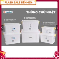 [ Bền rẻ  ] thùng nhựa 30l 55L 75L  HÀNG VIỆT NHẬT CHÍNH HÃNG sẵn hàng số lượng lớn (sẵn hàng)