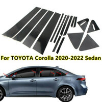 & Best & Đen / Sợi Carbon Cửa Xe Trụ Cột B C Phù Hợp Cho Xe Toyota Corolla 2019-2022 16pack