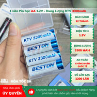 🔋 BESTON 4 Viên Pin Sạc 1.2V – PIN KTV AA 33000mAh – Năng Lượng Bền Bỉ, Tiết Kiệm Tối Đa - PinXanh