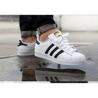 ( BH 1 đổi 1 )  Mới Nhất -  Giày Adidas SUPERSTAR Tem vàng " :;