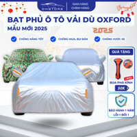 ( BH 1 Năm) Bạt Phủ Ô Tô Vải Dù Oxford Cao Cấp - Bạt Trùm Xe Ô Tô 3 Lớp Bảo Vệ Xe Khỏi Mọi Tác Động, Chống Mưa Nắng