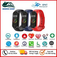 💥 BH 1 Năm 💥Vòng Đeo Tay Thông Minh M4 Kết Nối Mạng Bluetooth, Kiêm Đồng Hồ Thông Minh Chống Nước IP67