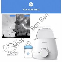 [ BH 12TH] - Máy hâm sữa đôi tiệt trùng 4 chức năng Real Bubee ( tặng bộ dụng cụ vệ sinh và gắp bình sữa )