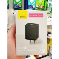 ✅ [BH 13 tháng] - Củ sạc nhanh 20W iPhone 11 / iPhone 12 / iPhone 13 Type C Baseus Super Si Quick Charger