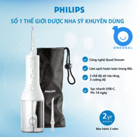 ✅ [BH 2 NĂM] Máy tăm nước Philips Sonicare 3000 2 đầu xịt - Nhập khẩu chính hãng