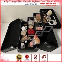 [ BH 24T ] Cốp Trang Điểm Chuyên Nghiệp Mr Art - Thùng Đựng Đồ Make Up Cô Dâu Kèm Dây Đeo MS 00259 [ TIME MAKE UP ]