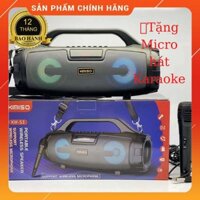 [ BH12 Tháng, Tặng Micro Hát Karaoke ] Loa Bluetooth KIMISO KM-S3 Loa Hát Karaoke Siêu Hay Pass Ấm Không Rè Khi Hát