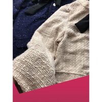 [ Big Sale ] Áo dạ cổ nơ(kèm ảnh+video) thời trang format