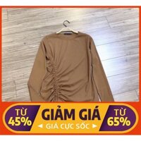 [ Big Sale ] ÁO LEN GIẤY RÚT EO thời trang format