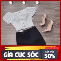 [ Big Sale ] Áo trễ vai bo hoa thêu( ảnh+ video) thời trang fiona