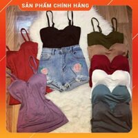 [ BIG SALE ] Combo 3 áo hai dây có mút ngực y hình