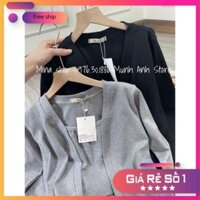 [ BIG SALE TO 1 NGÀY DUY NHẤT] 🎋🎋Set  len ba món,mua một được ba,chân váy ,áo hai dây,áo khoác len