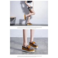 | Big Sales | G45_Giày bánh mì giày độn đế 7cm size 35-39 Sales 11-11