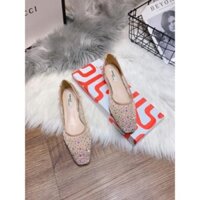 | Big Sales | Giày búp bê lưới đá mũi vuông đế bệt fullbox Sales 11-11