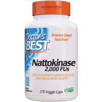 [ Bill Mỹ ] Doctor's Best Nattokinase 2000 FUs - Viên uống ngừa đột quỵ, tai biến, bổ tim mạch 270 viên