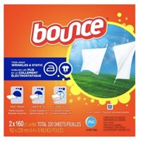 [ Bill Mỹ ] Giấy Sấy Thơm Quần Áo Bounce 160 Tờ