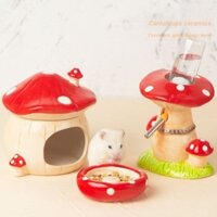 〖〗 Bình nước Hamster Golden Bear Water Dispenser Bracket Roller Ball Nước uống tự động Trang trí hai trong một