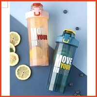 💪 Bình Nước Tập Gym, Chơi Thể Thao Thể Hình, Dung Tích 800ml, Kèm Quả Lắc 💪