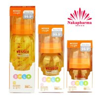 ✅ Bình sữa Wesser Nano Silver cổ hẹp 60ml 140ml 250ml