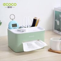 [ BLACKFRIDAY ] HỘP ĐỰNG GIẤY ĂN KÈM KHAY ĐỂ ĐIỀU KHIỂN, ĐIỆN THOẠI ECOCO CAO CẤP - Hà Nội