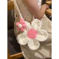 🌸 Bloom bag 🌸 - Túi đeo chéo hoa làm bằng len (100% handmade)