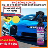 [ BỘ 2 CHAI ] Chai xịt phủ nano DSQ wax - Chống nước cho kính - Phủ bóng sơn Ceramic Wax xe máy ôtô chống bẩn 200Ml