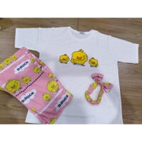 [ Bộ Áo Vịt ] sét siêu xinh áo thun siêu mát, quần dài tặng bờm.