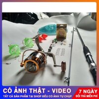 - Bộ cần câu 2 khúc 2m7 ,máy yumoshi lc 7000 kèm trọn bộ phụ kiện (rẻ vô địch) -