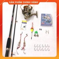 🐠 BỘ CẦN CÂU 2 KHÚC + máy LC 7000. cần câu shimano 2 khúc. 🐠