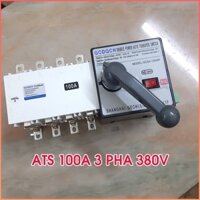 💥 BỘ CHUYỂN NGUỒN KÉP Cầu dao đảo chiều tự động ATS 3 pha 4 cực 100A, Chuyển nguồn ATS GCDQCN