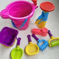 🔥 Bộ đồ chơi chơi cát và đào đất 🔥 có hàng sẵn ​Đồ Chơi Bãi Biển xô xúc cát đồ chơi biển cho bé 2025 ♣Trẻ Em Đi Biển Đồ Chơi Phù Hợp Với Cát Dụng Cụ Đi Biển Bãi Biển Lâu Đài Xô Mẫu Giáo Xô♒