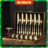 💢 Bộ Dụng Cụ ăn Beefsteak cao cấp Gold Stainless Steel 24pcs (CE FDA SGS Certificate)