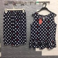 ❤ Bộ Lửng Tole (lanh) bi 2 da Viền bèo cao cấp