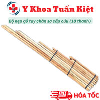 ✅ Bộ nẹp gỗ tay chân sơ cấp cứu (10 thanh) trường học, cơ quan, xí nghiệp, mô hình giảng dạy sơ cứu
