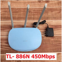🔝 Bộ phát Wifi TPLink 3 râu XUYÊN TƯỜNG TL - 886N Bộ phát wifi TPLink Cũ, tốc độ 450Mbps tải mạng khỏe