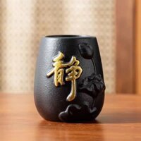 ✱ ✿Bộ trà năm món mới, trọn bộ sáu bình trà trụ đơn cao cấp, bộ sáu món gia đình Ru Kiln