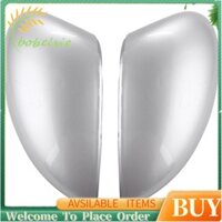 -bobelsie-1 Cặp Trái / Phải Bạc Chiếu Hậu Mặt Gương Thay Thế Nắp Vỏ Cho Xe Ford Cho Fiesta Mk7 2008 2009 2010 2011 2012 2013 2014 2015 2016 2017