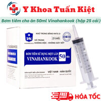 ✅ Bơm tiêm cho ăn, bơm tiêm 50ml cho ăn Vinahankook - HỘP 25 CÁI