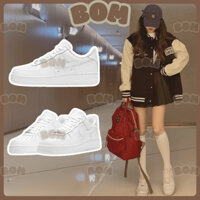 [ BomSneaker ] Giày sneaker Ni.ke Air Fo.rce 1 A.F1 [ Best Quality ] Giày Thể Thao Nam Nữ Cổ Thấp : AF1B02