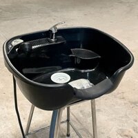 { bồn lớn } Bồn nhựa tròn gội đầu có kèm chân