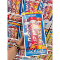 🧪💪🏻 BỘT VITAMIN VÀ KHOÁNG CHẤT HƯƠNG TRÁI CÂY BỔ SUNG NĂNG LƯỢNG BÙ NƯỚC ZIPFIZZ HEALTHY ENERGY DRINK MIX 30 ỐNG U.S.A🇺🇸