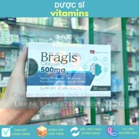 🍀 Bragis CITICOLIN 500MG - Viên Bổ Não, Giúp Tăng Cường Trí Nhớ, Phục Hồi Sau Tai Biến Mạch Máu Não (Hộp 30 viên)