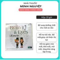 ✅ Brain IQ & Eyes Bổ Sung DHA, Sữa Non Tăng Cường Thị Lực , Phát Triển Não Bộ,Tập Trung Trí Nhớ(hộp 20 gói)