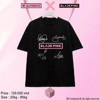 [𝐁𝐏 𝐀𝐮𝐭𝐡𝐞𝐧𝐭𝐢𝐜]BST Áo thun KPOP in hình BLACKPINK logo hot. Mẫu hình in nhân vật sắc nét vải mềm mịn.0