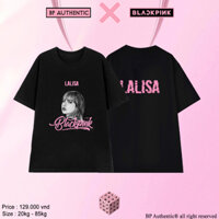 [𝐁𝐏 𝐀𝐮𝐭𝐡𝐞𝐧𝐭𝐢𝐜]BST Áo thun KPOP in hình nhóm BLACKPINK cực đẹp. Mẫu hình in nhân vật sắc nét