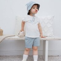 [ BU 2024] - Bộ sát nách cổ tròn Muda - E68|Hồng - Nâu sữa - BBC1404MD - 18M 24M 2Y 3Y 4Y -  SS24.T5A - NV762A