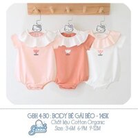 [ BulaKid ] Goodmama - Bodysuit Cộc Tay Bèo Cổ cho bé Gái từ 3 tháng đến 1 tuổi