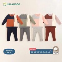 [ BulaKid ] Uala rogo- Bộ quần áo cài vai dài tay cho bé trai, bé gái 3 đến 4 tuổi