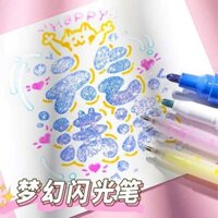 🔥 Bút Gel 🔥 đứa trẻ Bút Gel Kim Tuyến Nhiều Màu bút kim tuyến Bút dạ quang học sinh có hàng sẵn ✯Sáng Tạo Bút Gel Đầy Màu Sắc Nổi Bật Tay Tài Khoản Bút Thay Đổi Màu Flash Bút Gel Sáng Bóng Kim Loại Màu Ma Thuật Đường Viền Đôi Bút♀